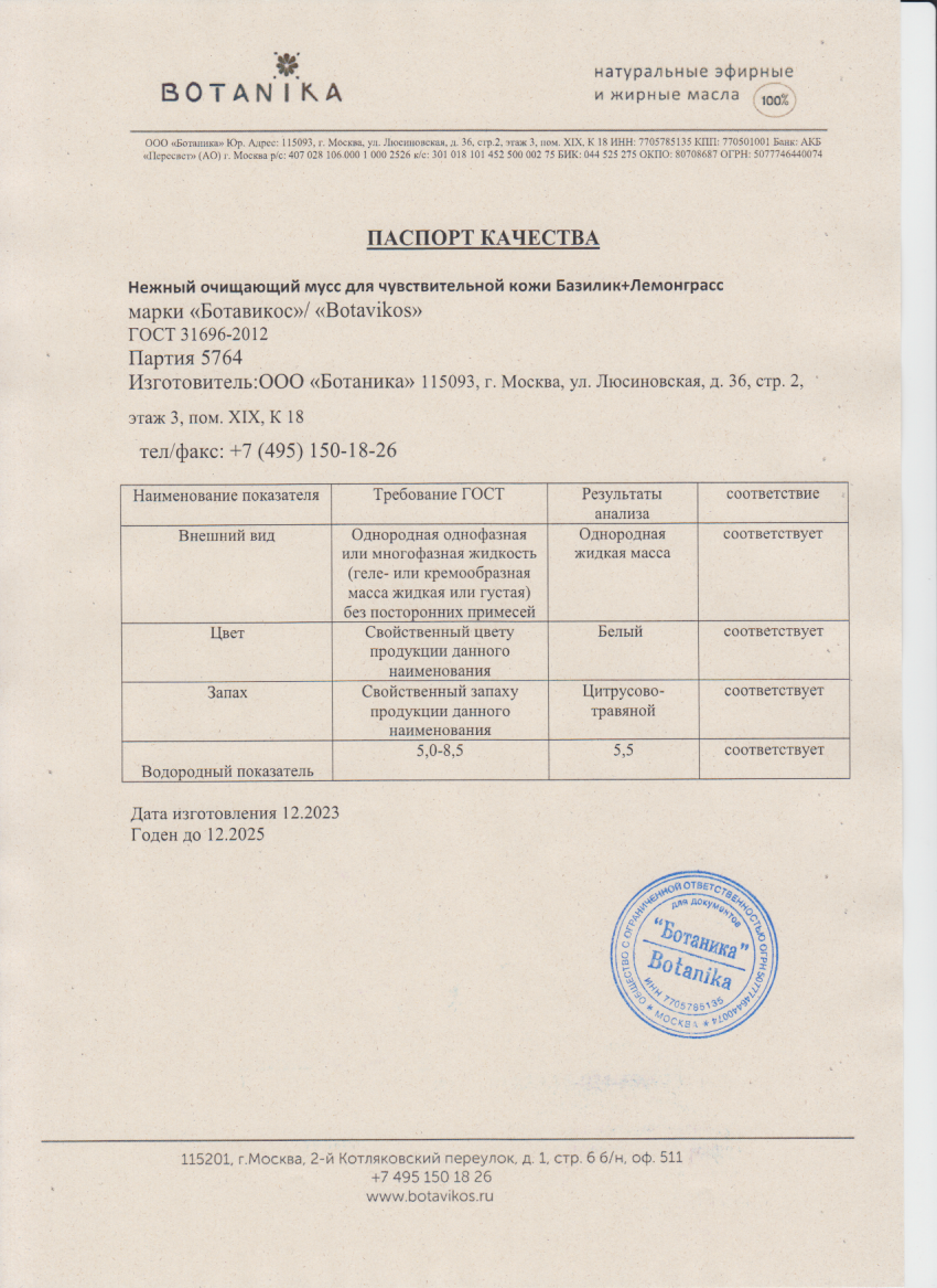 Паспорт №122023